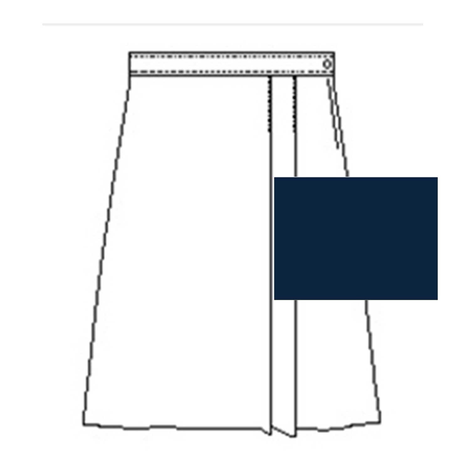 A+ Rayon Skort in Navy