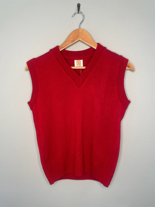 A+ Sweater Vest in Lipstick