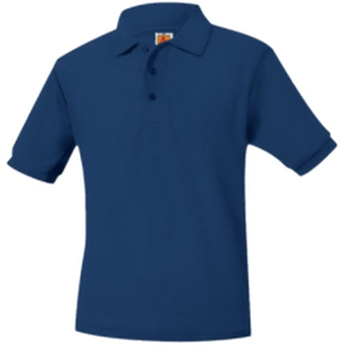 A+ Unisex Short Sleeve Polo in Navy