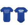 Ballard Rabbit Skins Infant Short Sleeve Baby Rib Bodysuit with Screen Printed Logo on Front