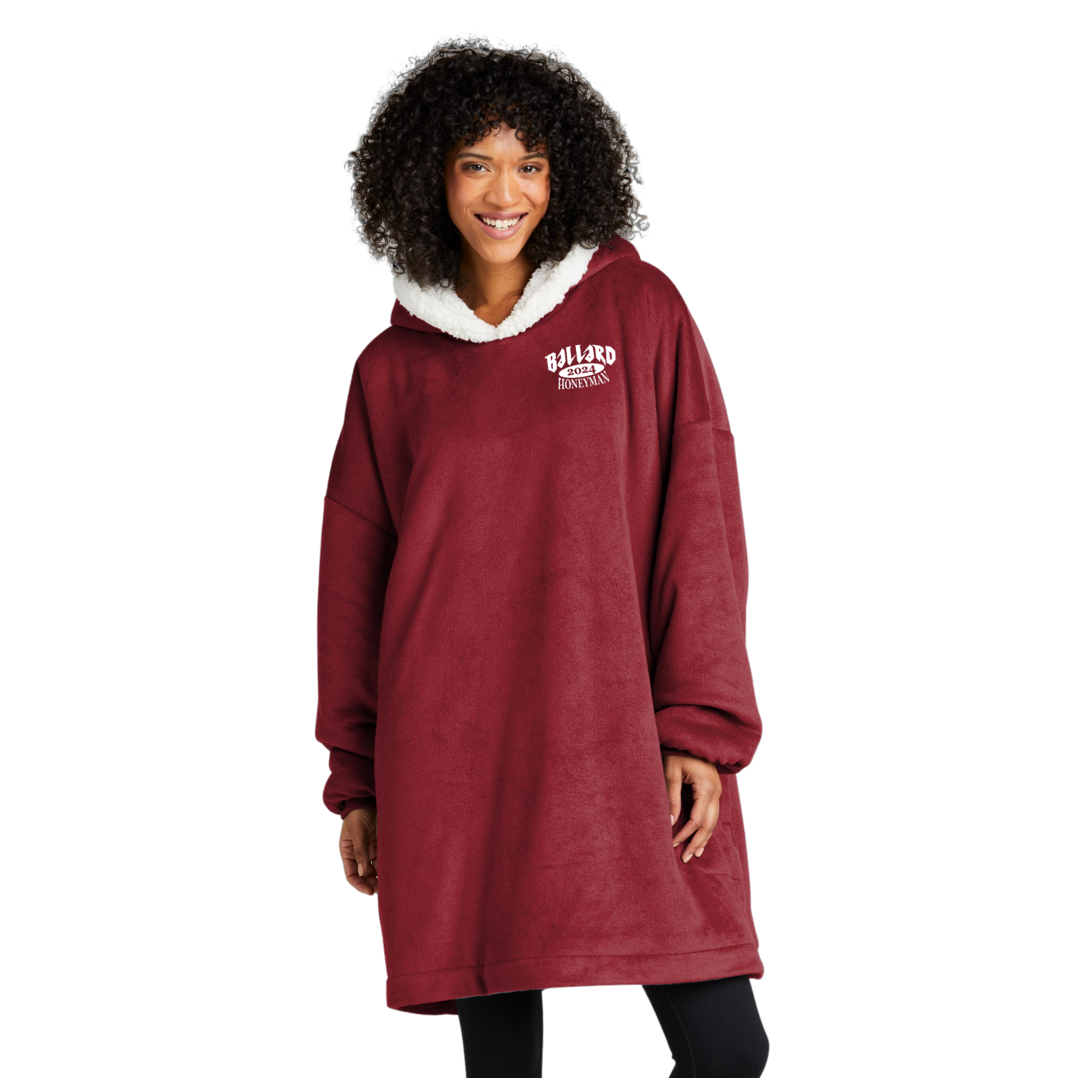 Ballard Port Authority Mountain Lodge Wearable Blanket with Embroidered Logo