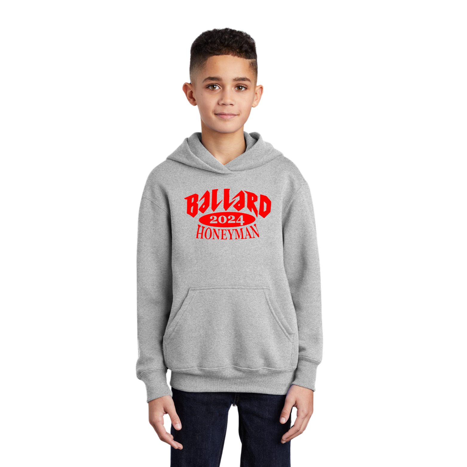 Ballard Port & Company Core Fleece Hoodie with Screen Printed Logo