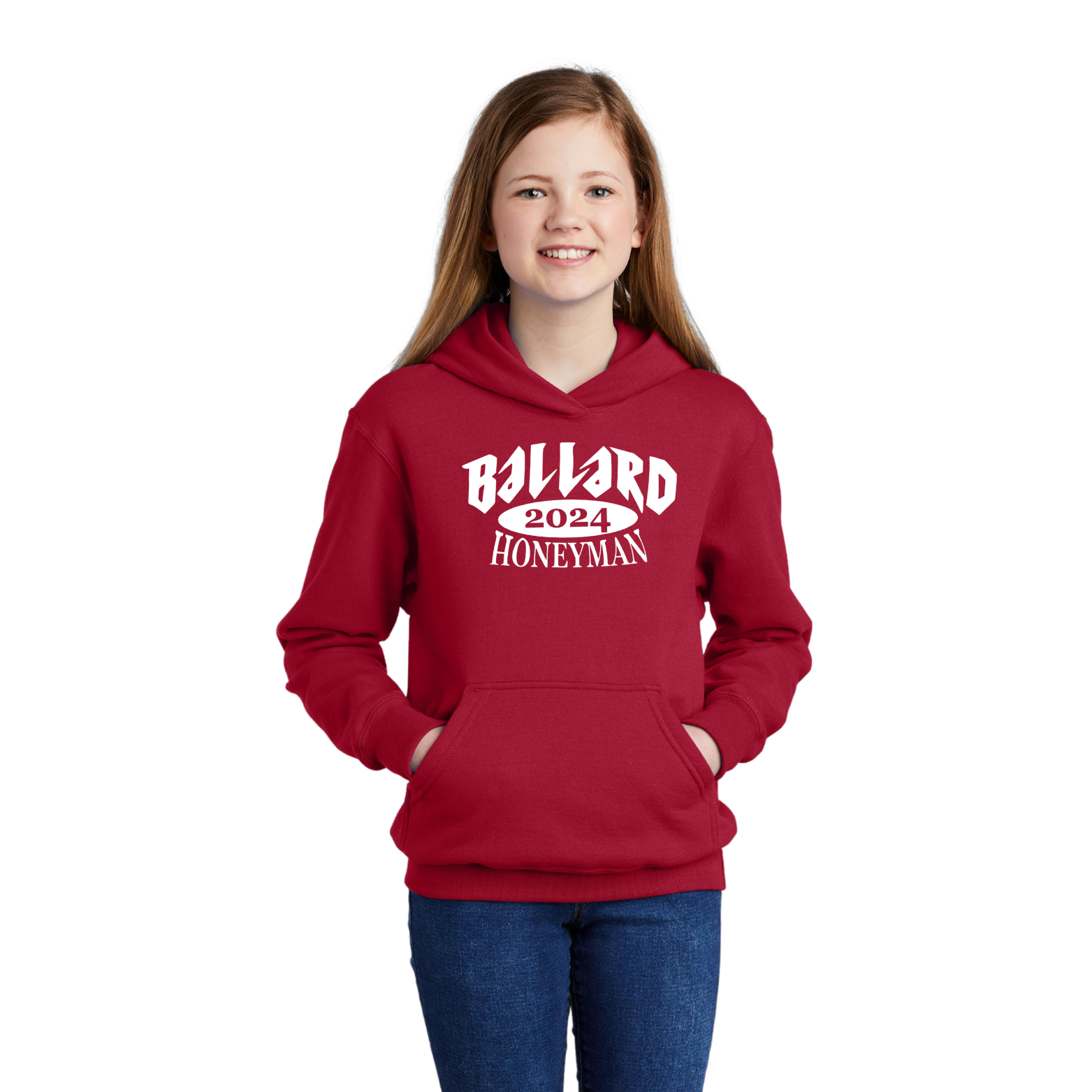 Ballard Port & Company Core Fleece Hoodie with Screen Printed Logo