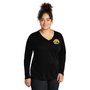 Boulder Mountain Warrior Sport-Tek Ladies Long Sleeve PosiCharge Competitor V-Neck Tee with Logo