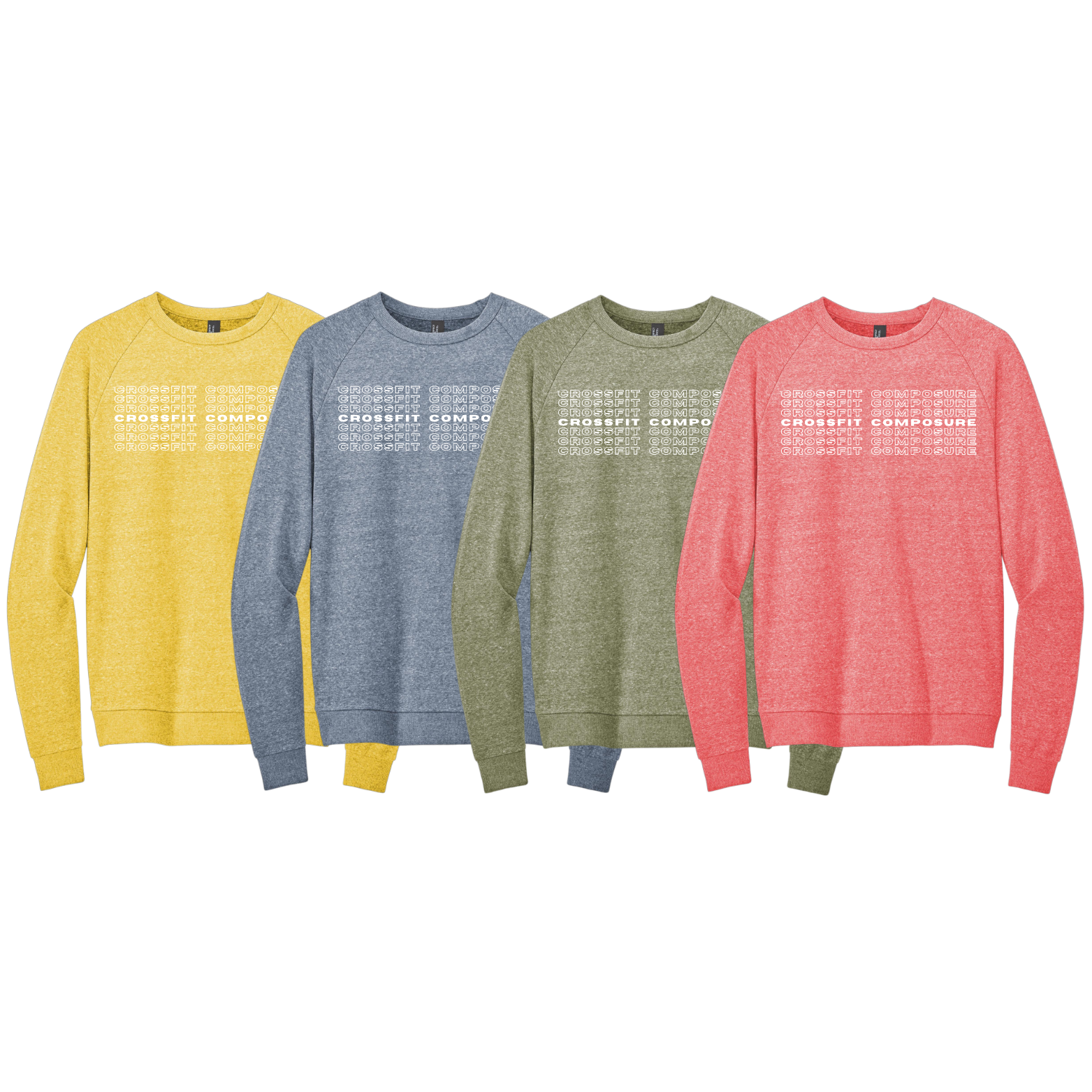 CrossFit District Perfect Tri Fleece Crewneck Sweatshirt with Logo