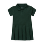 Classroom Female Pique Polo Dress in Hunter Green