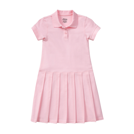 Classroom Female Pique Polo Dress in Pink