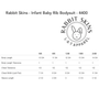 Practice Brave Rabbit Skins Infant Baby Rib Bodysuit with Logo