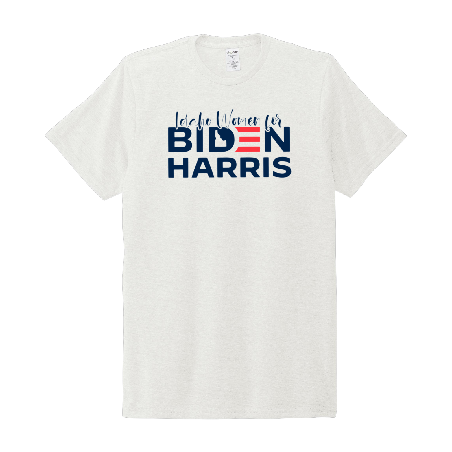 Women for Biden Allmade Relaxed Tri-Blend Tee with Screen Printed Logo